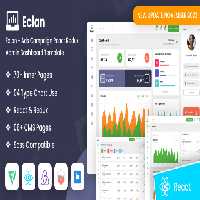 دانلود قالب React داشبورد مدیریتی Eclan