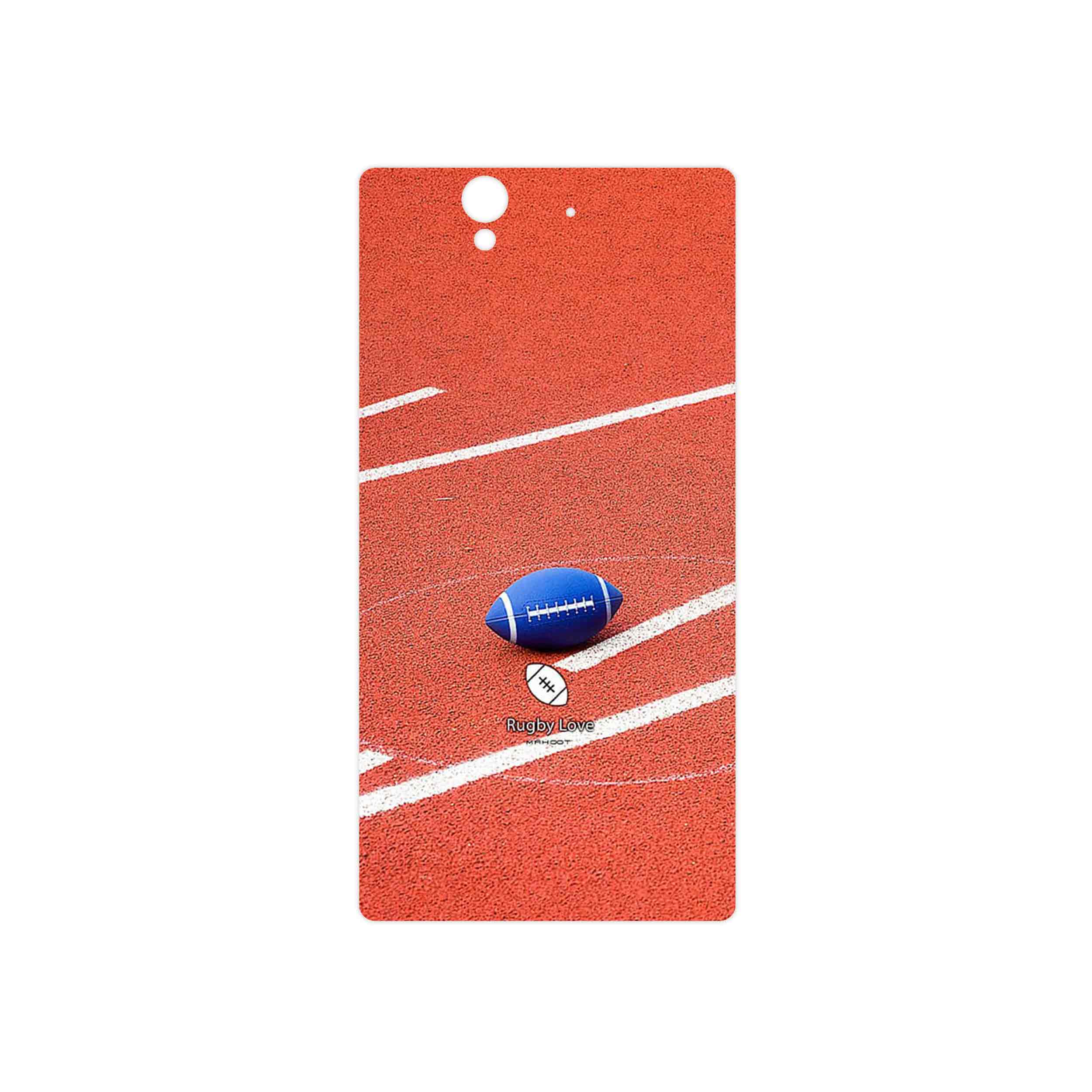 برچسب پوششی ماهوت مدل Rugby football مناسب برای گوشی موبایل سونی Xperia Z