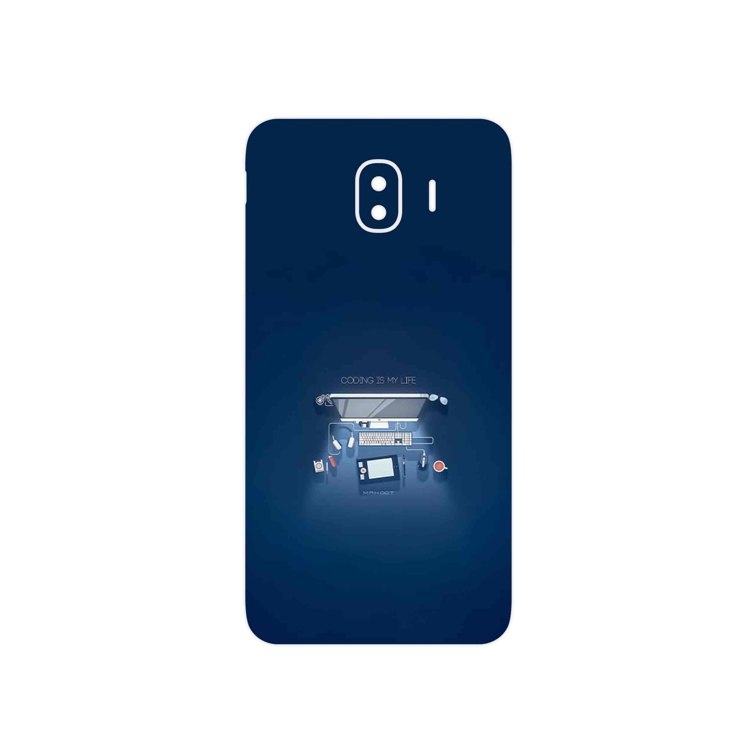 برچسب پوششی ماهوت مدل Programming 3 مناسب برای گوشی موبایل سامسونگ Galaxy J4