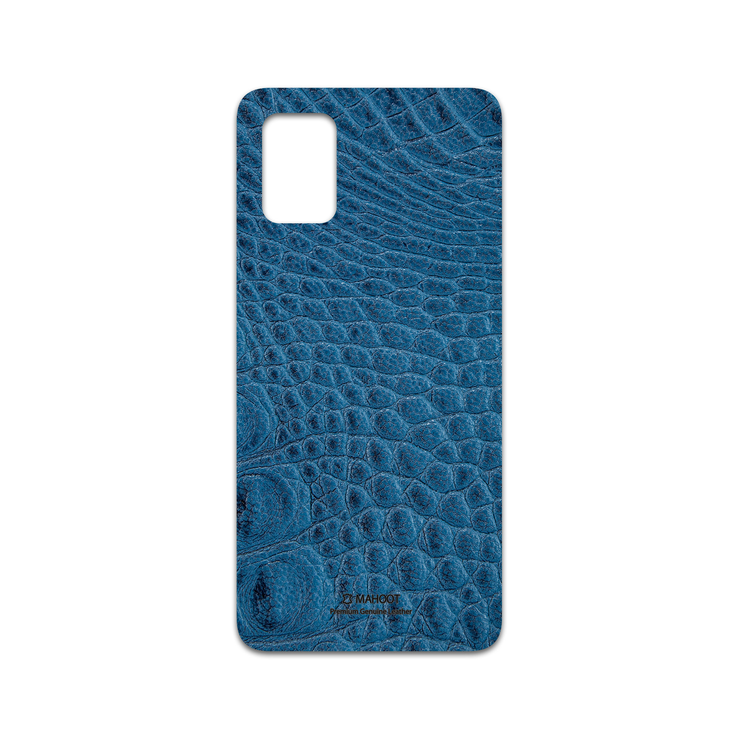 برچسب پوششی ماهوت مدل Blue-Crocodile-Leather مناسب برای گوشی موبایل سامسونگ Galaxy A71
