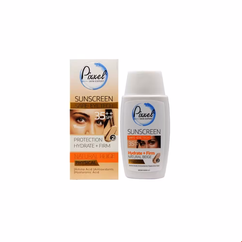 کرم ضد آفتاب فیزیکی دور چشم و صورت SPF 35 پیکسل 50 میلی لیتری