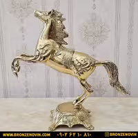 مجسمه برنزی مدل اسب ایستاده کد 2633