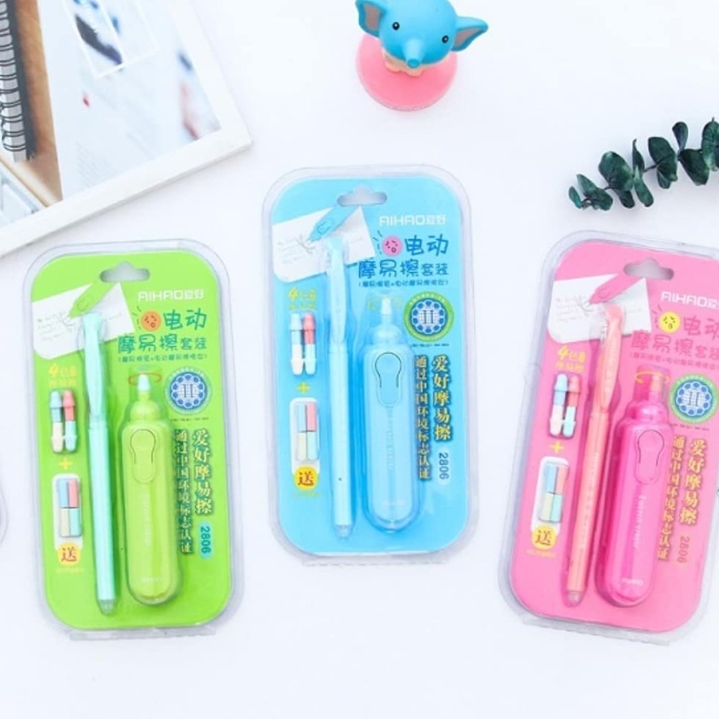 پاکن برقی با خودکار و یدک پا‌ک کن