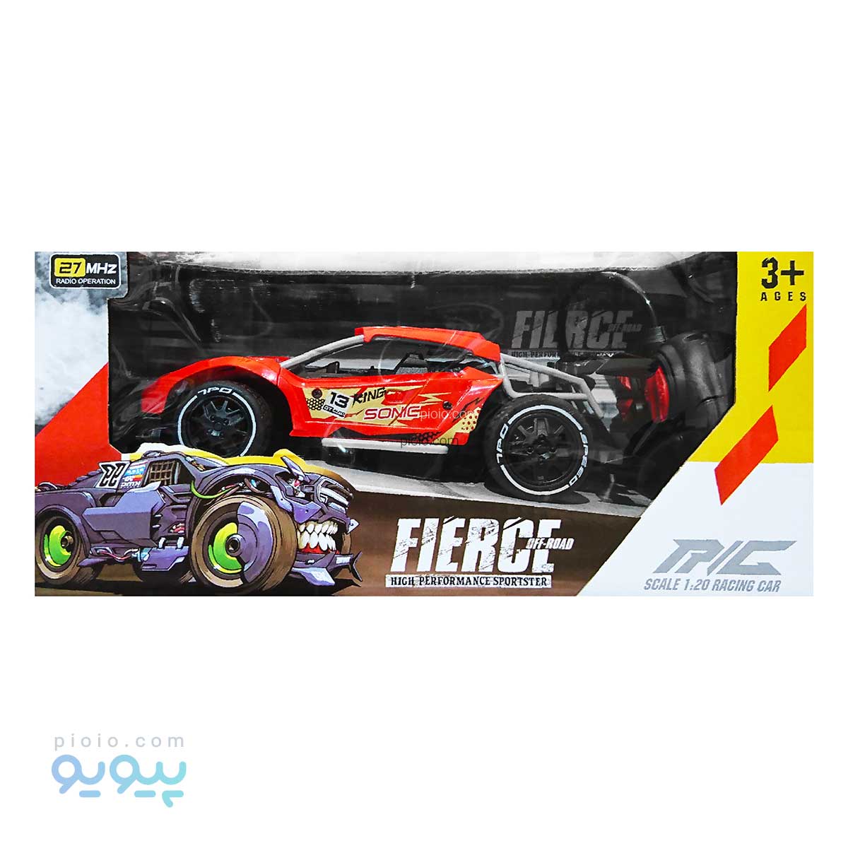 ماشین مسابقه کنترلی FIERCE آیتم 3710-YT تک و عمده
