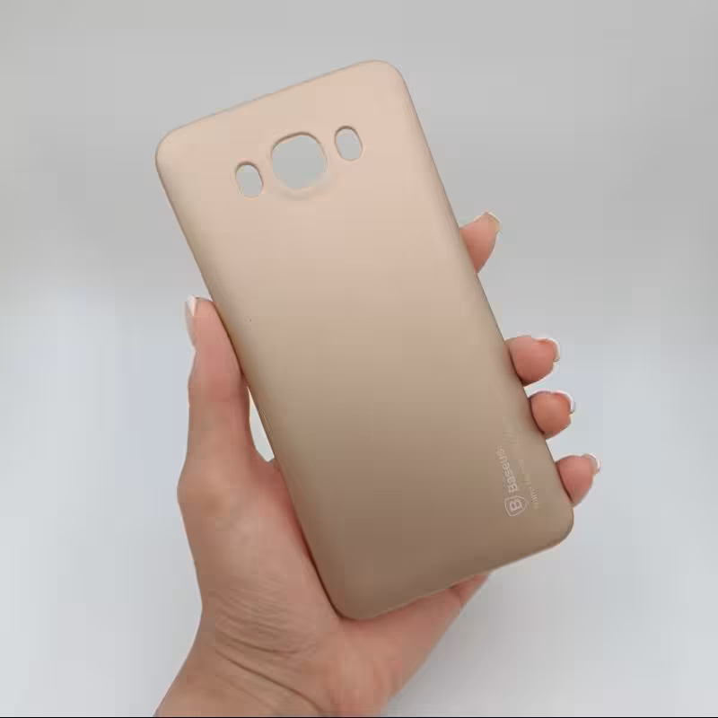 قاب گوشی Galaxy J7 2016 (J710) سامسونگ ژله ای ساده رنگ بژ کد 64119