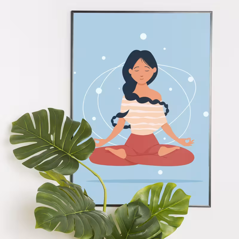 تابلو مدل یوگا yoga03 | دنیای قاب