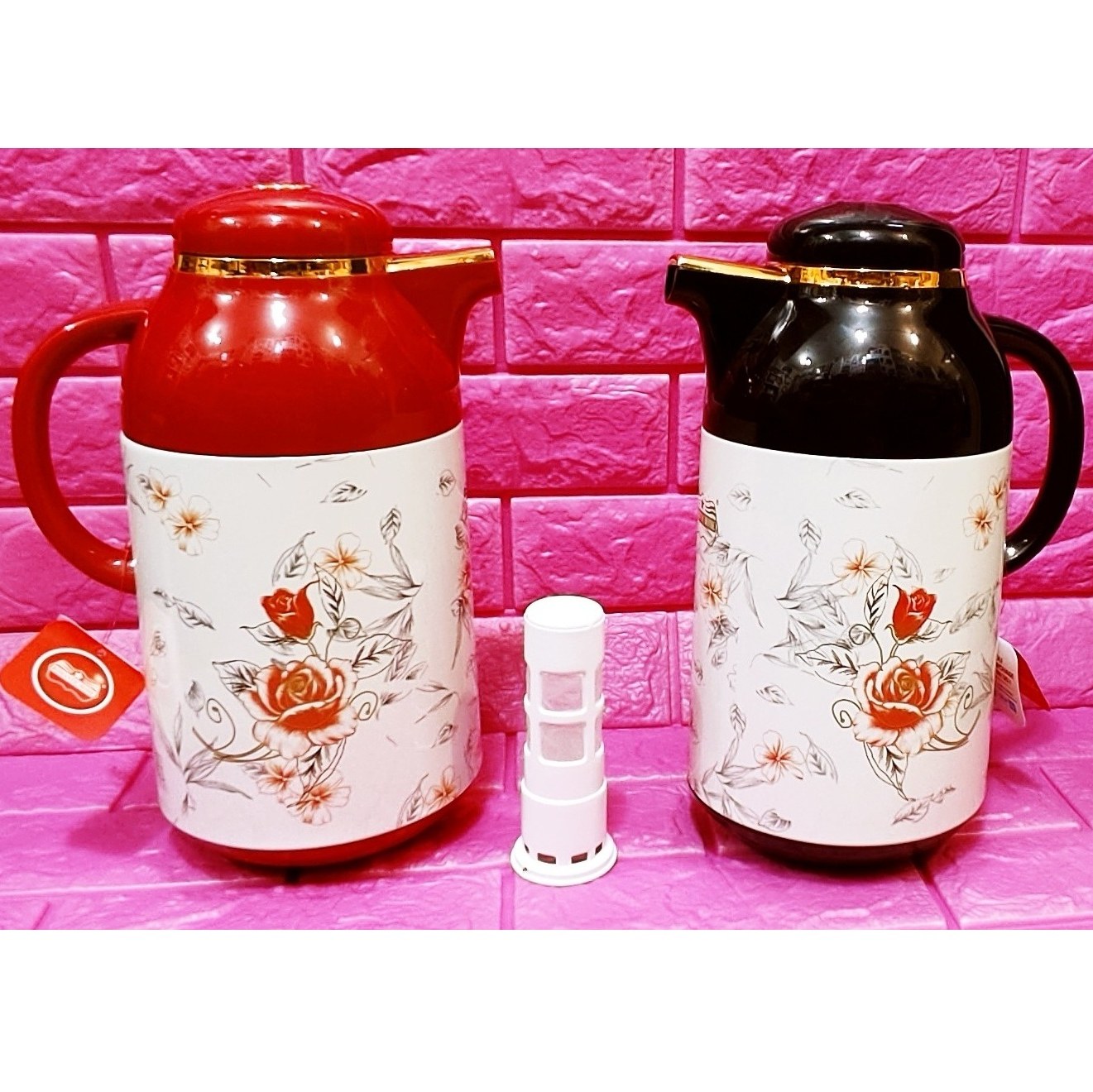 فلاسک چای 2لیتری فیلتر دار رومانتیک هوم مدل RITA-1900-فلاکس چای-فلاکس 2لیتری