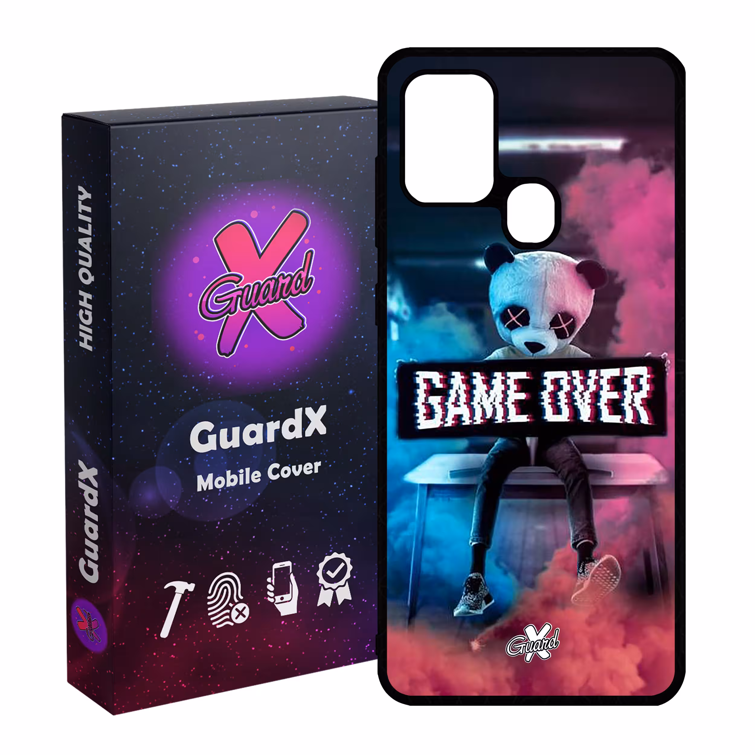 کاور گارد ایکس طرح Panda مدل Glass10029 مناسب برای گوشی موبایل سامسونگ Galaxy A21s