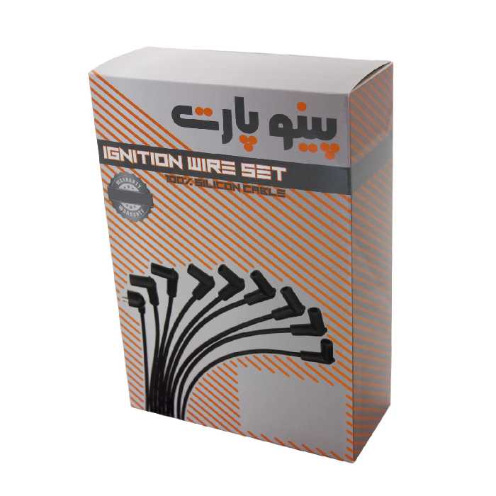 وایر شمع خودرو پینو پارت مدل PW-P405 مناسب برای پژو پارس بسته 4 عددی