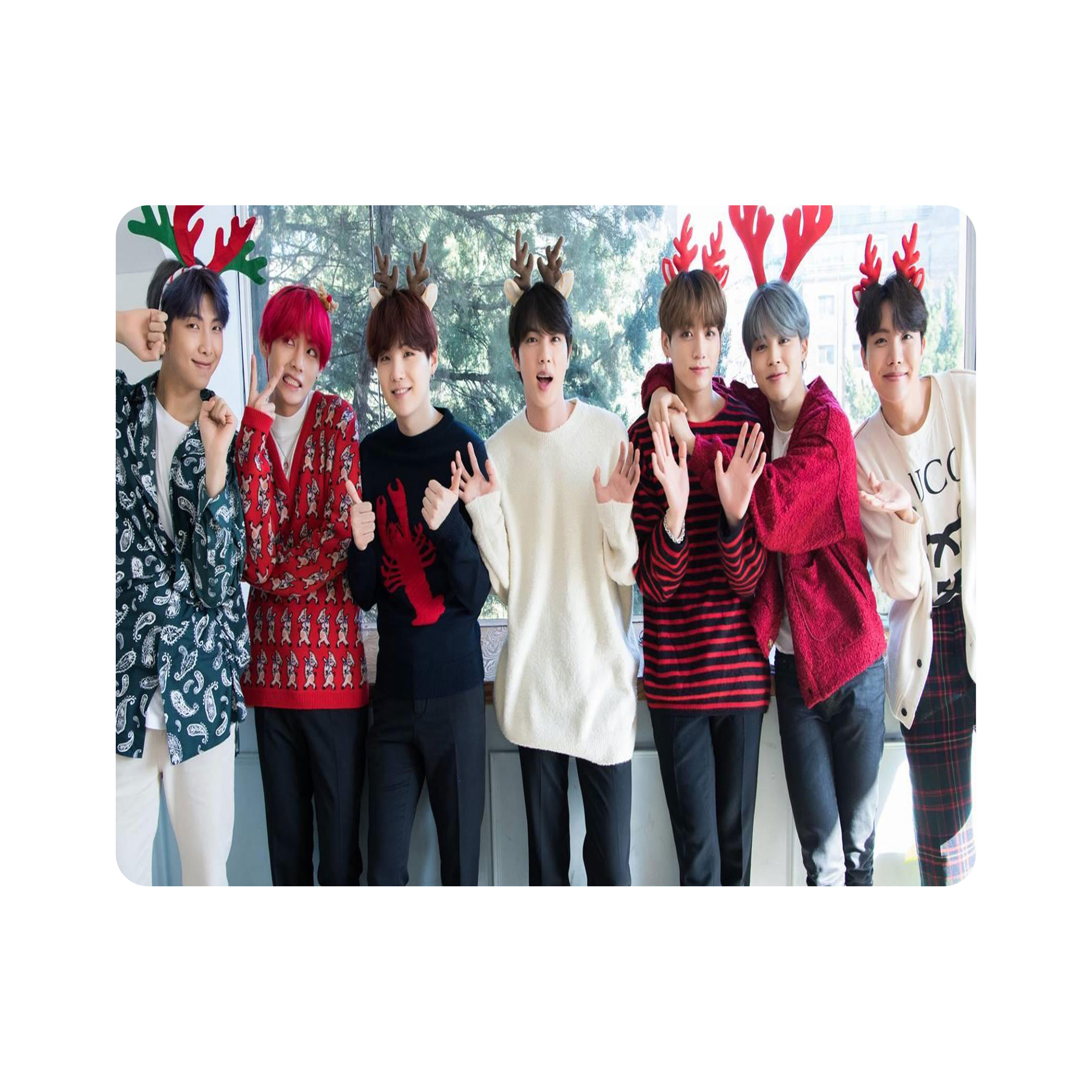 ماوس پد اطلس آبی طرح گروه موسیقی مدل T1390