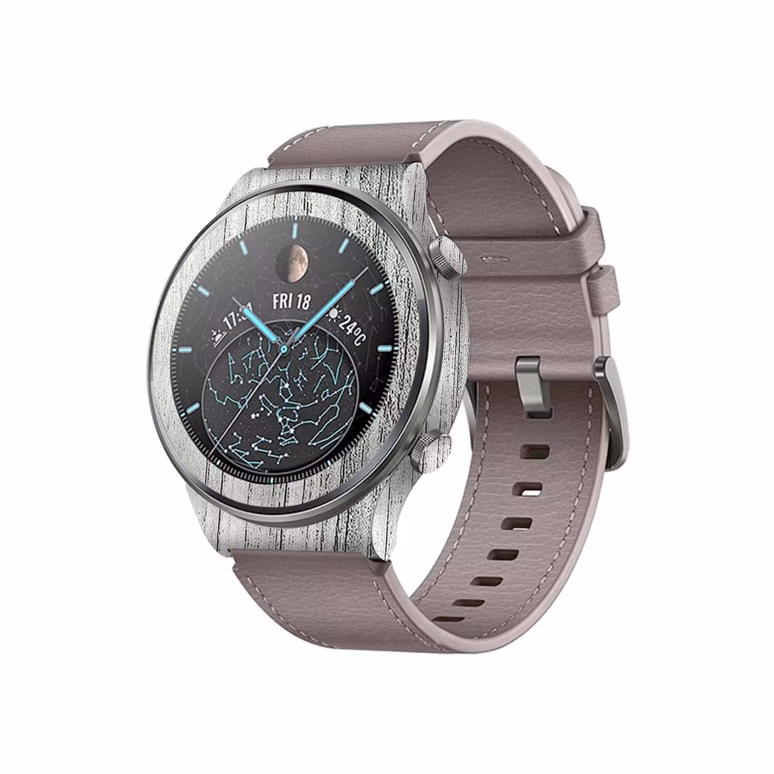 برچسب ماهوت طرح White Wood مناسب برای ساعت هوشمند هوآوی Watch GT 2 Pro