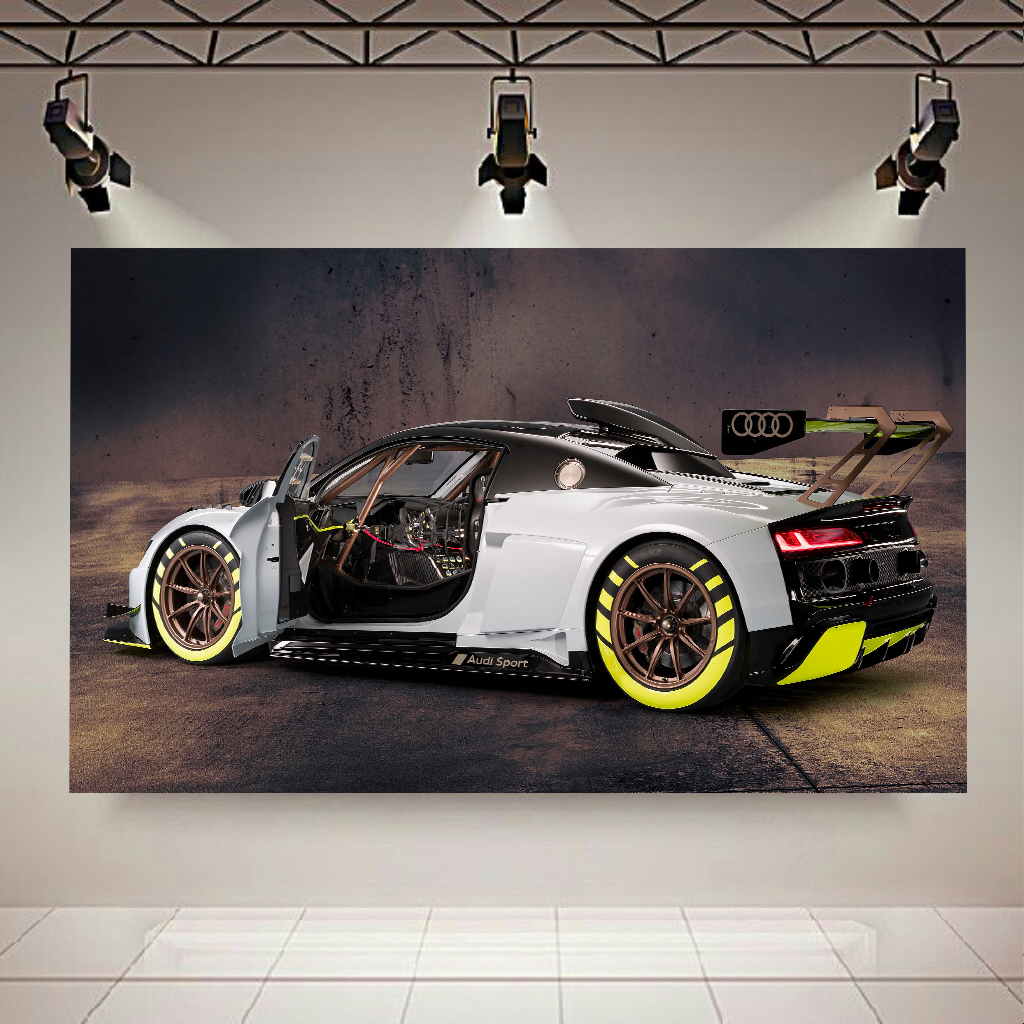تابلو بوم طرح ماشین مدل Audi R8 LMS GT2 کد AR2562