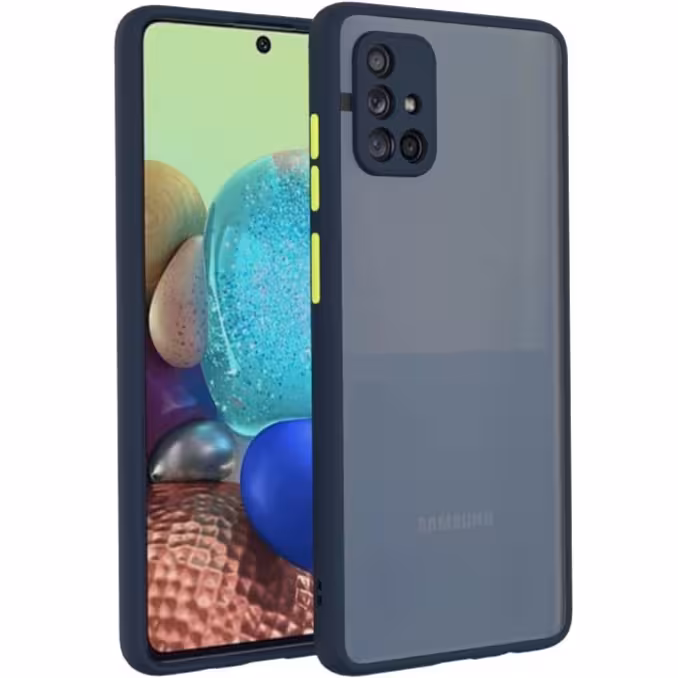 کاور مدل پشت مات لنزدار مناسب برای گوشی موبایل سامسونگ galaxy a51