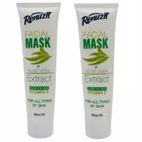 ماسک صورت رینوزیت مدل آلوئه ورا حجم 100 میلی لیتر مجموعه 2 عددی