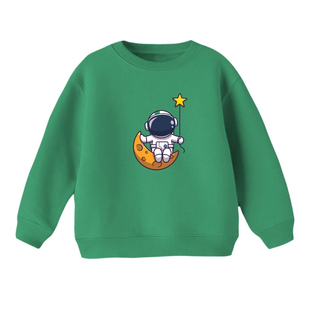 سویشرت بچگانه مدل فضانورد کد 14 رنگ سبز
