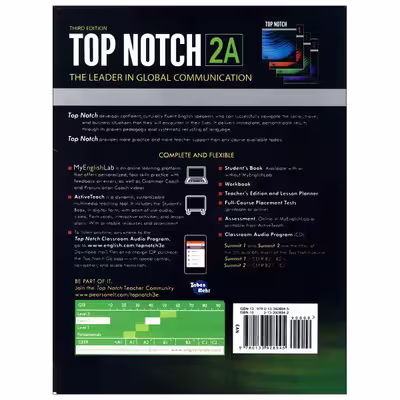 کتاب top notch 2a اثر JOAN SASLOW &amp; ALLEN ASCHER انتشارات زبان مهر 