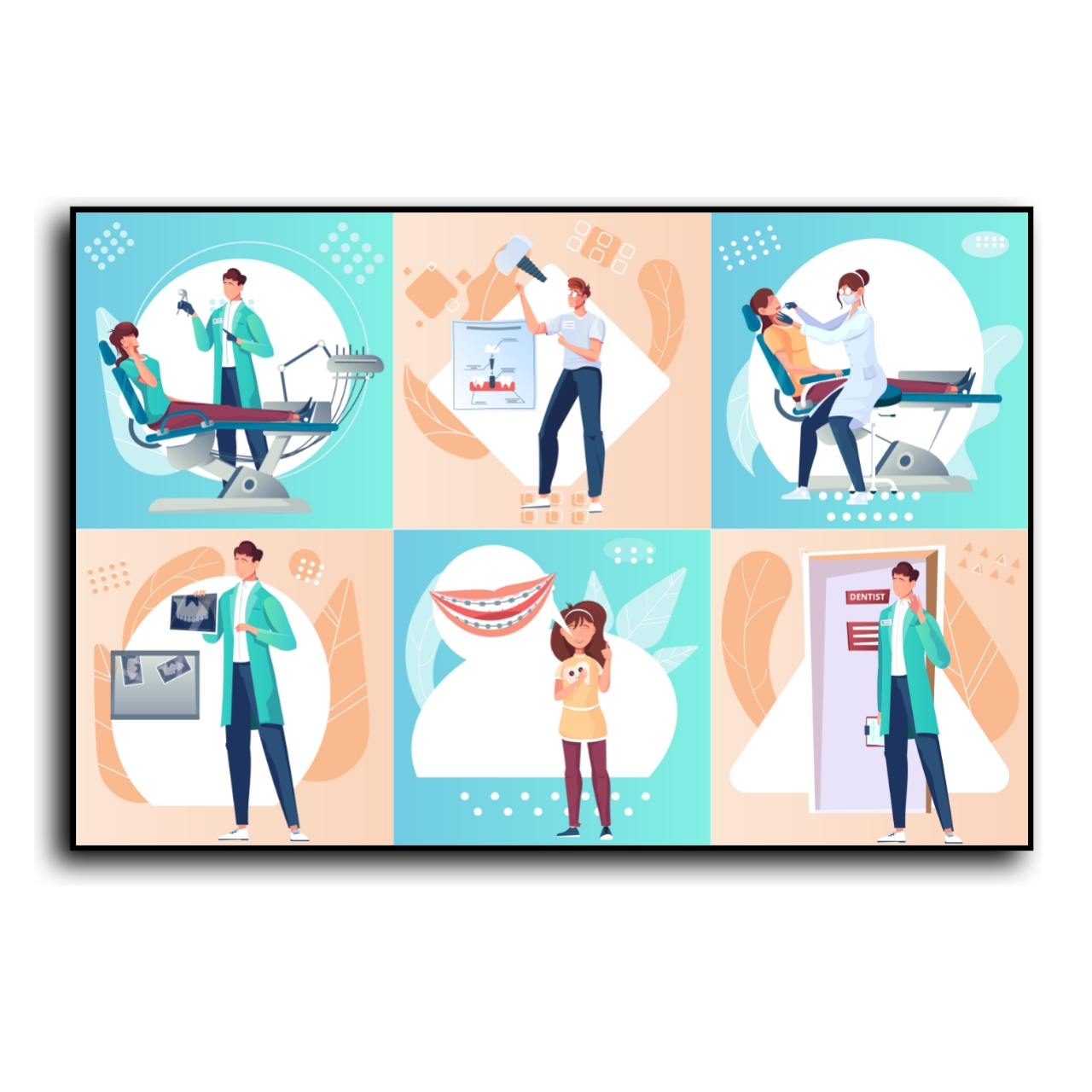 تابلو مدل مطب دندانپزشکی  کد x23