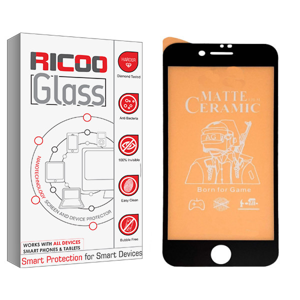 محافظ صفحه نمایش سرامیکی مات ریکوو مدل  HD مناسب برای گوشی موبایل اپل Iphone 8 | کالا برتری
