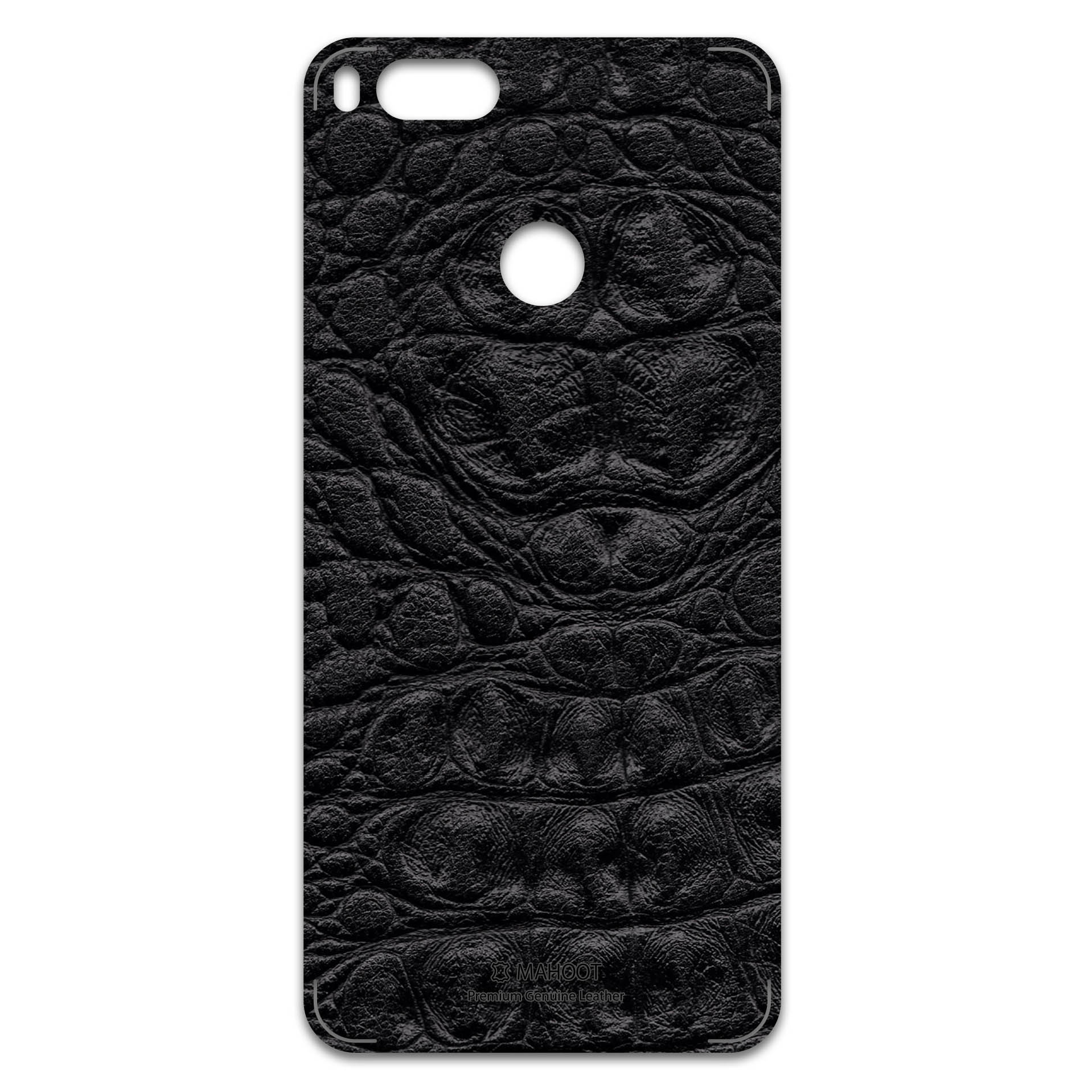 برچسب پوششی ماهوت مدل Black-Crocodile-Leather مناسب برای گوشی موبایل شیائومی Mi 5X