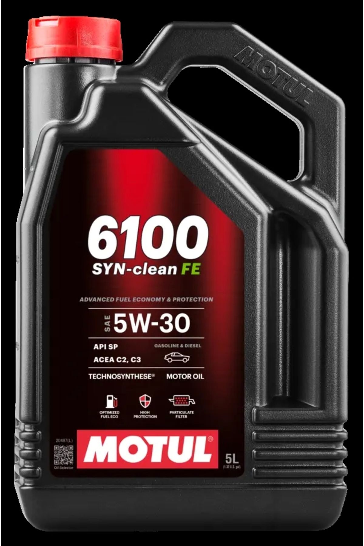 روغن و مکمل موتور 6100 SYN CLEAN FE 5W30 5L موتول اورجینال Motul