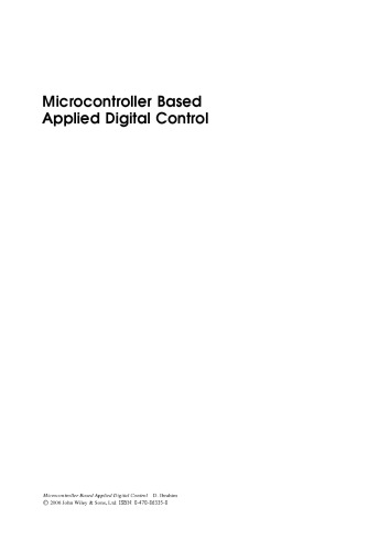 خرید و دانلود نسخه کامل کتاب Microcontroller Based Applied Digital Control