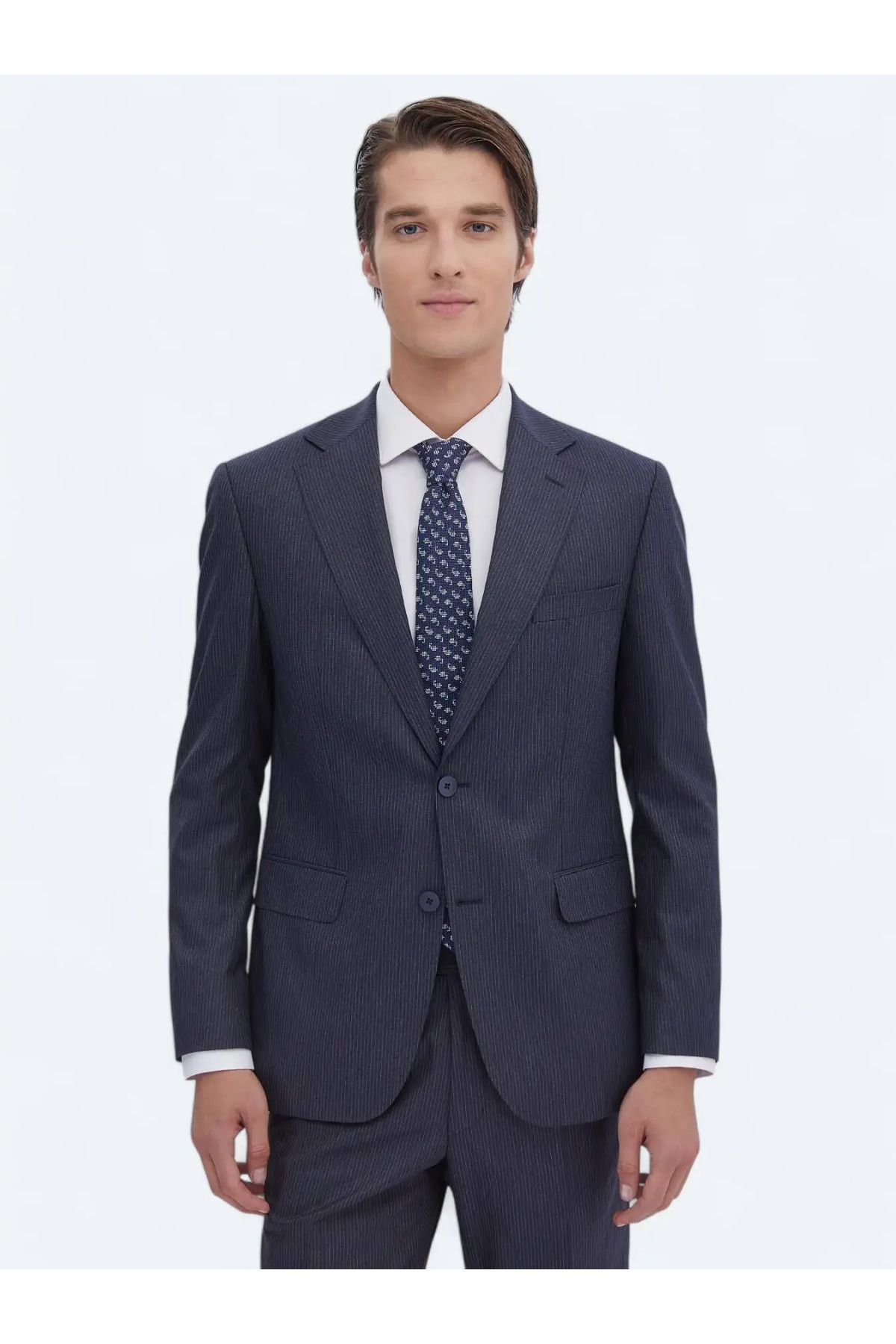 کت وشلوار آبی مردانه و شلوار متناسب مدرن نیلی Kip