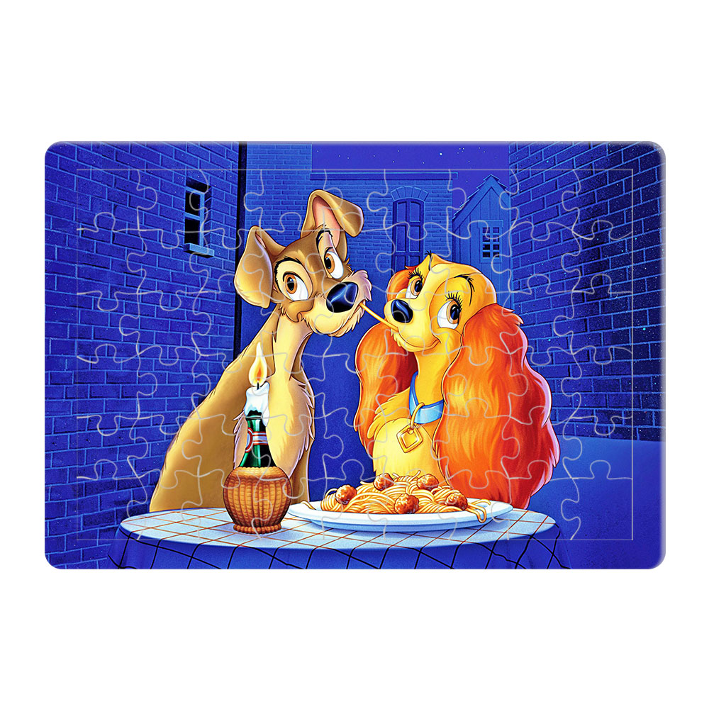 پازل 54 تکه طرح ليدي و ترمپ مدل P1011