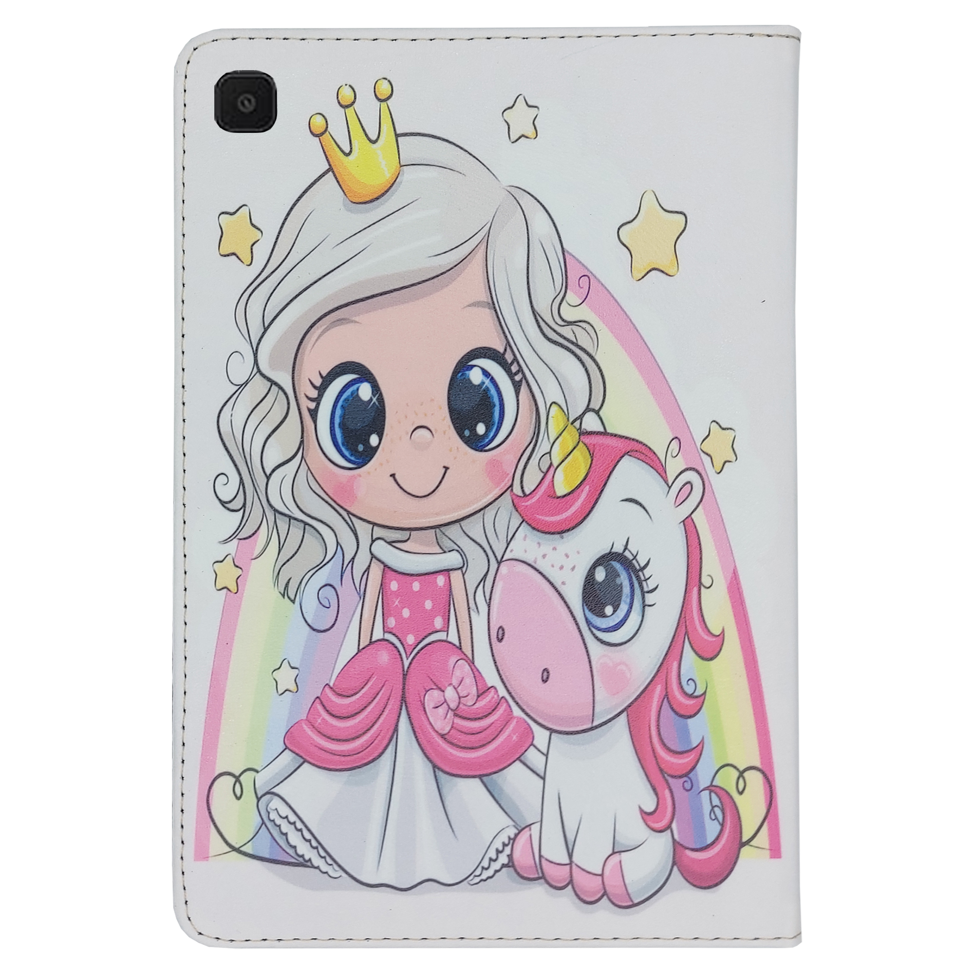 کیف کلاسوری طرح یونی کورن و پرنسس مناسب برای تبلت سامسونگ Galaxy Tab A 10.1 2019 T510 / T515