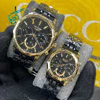 خرید ست ساعت زنانه و مردانه سیتیزن اسپشیال سه موتوره فعال کیفیت عالی ساخت ژاپن استیل رنگ ثابت کد 2116061 - ردگل