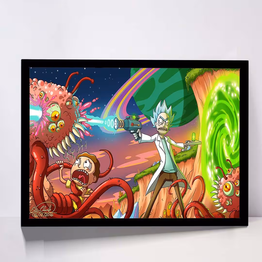 تابلو مدل rick and morty کد F-15033