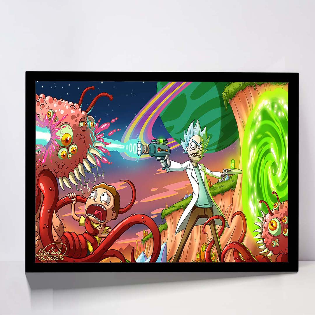 تابلو مدل rick and morty کد F-15033