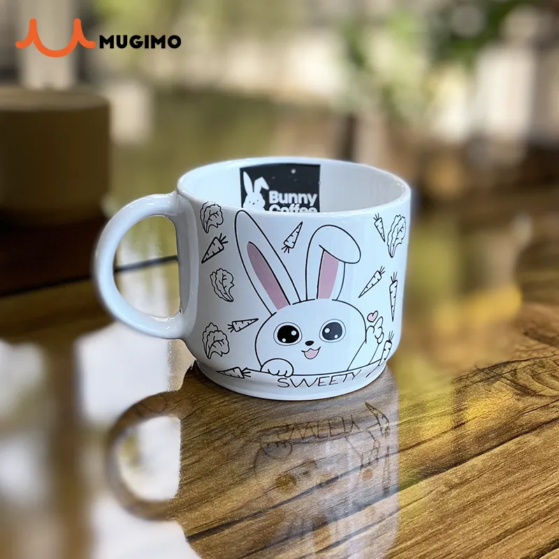 ماگ سرامیکی خرگوش داخل برجسته