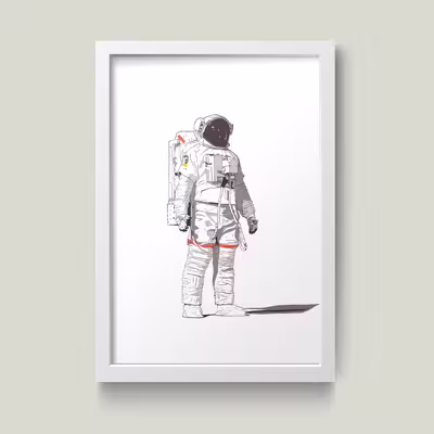 تابلو مدل Astronaut فضانورد کد S3008-w