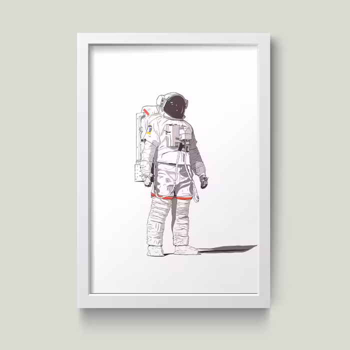 تابلو مدل Astronaut فضانورد کد S3008-w