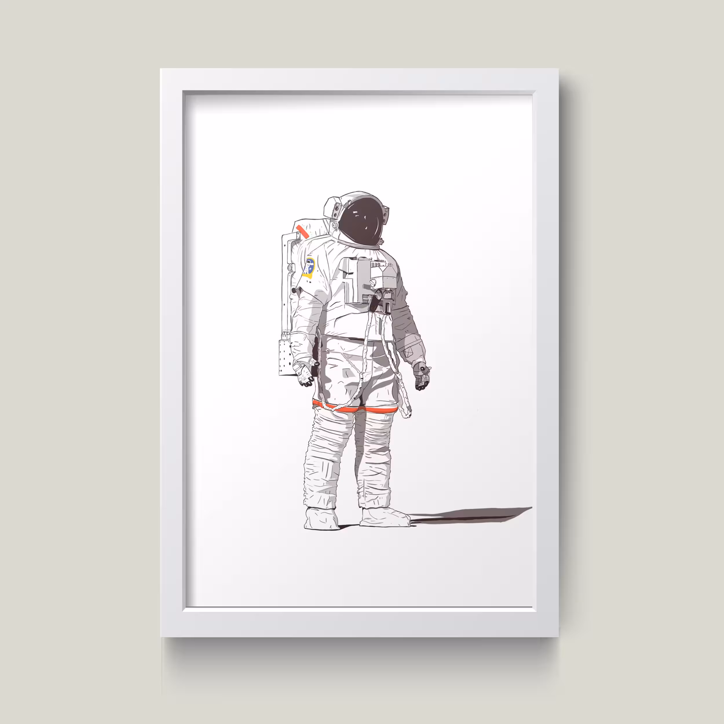 تابلو مدل Astronaut فضانورد کد S3008-w