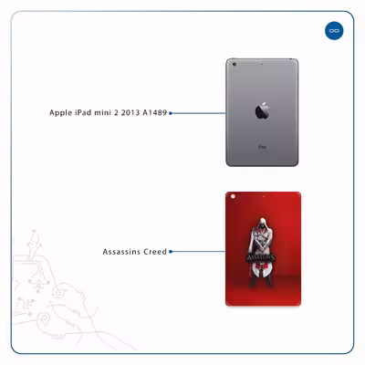 برچسب پوششی ماهوت مدل Assassin-Creed-Game مناسب برای تبلت اپل iPad mini 2 2013 A1489