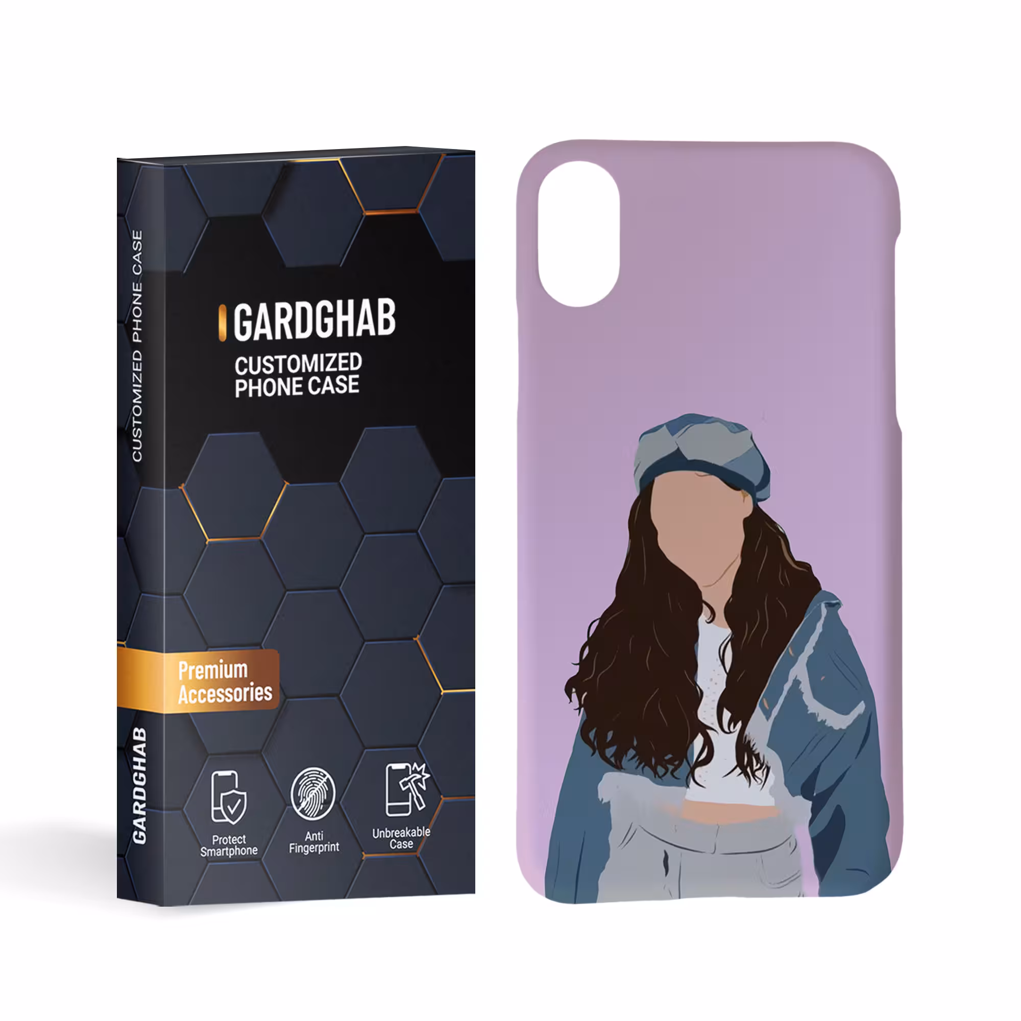 کاور گارد قاب مدل دخترانه مناسب برای گوشی موبایل اپل iphone x/xs
