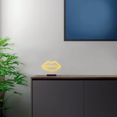 چراغ رومیزی مدل LIP-GL_YL-GLASS