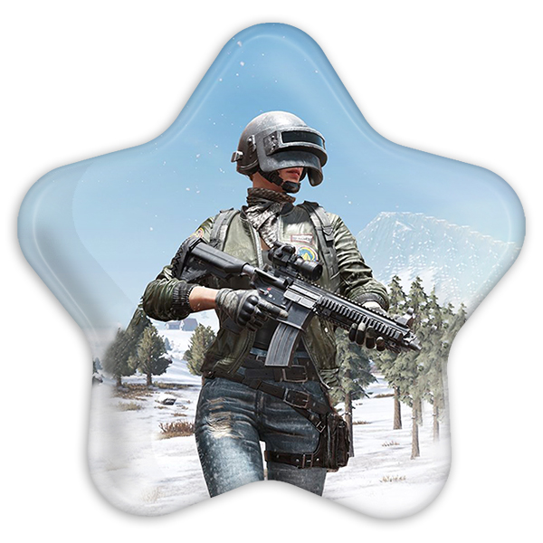پیکسل خندالو طرح پابجی PUBG مدل ستاره ای کد 3782