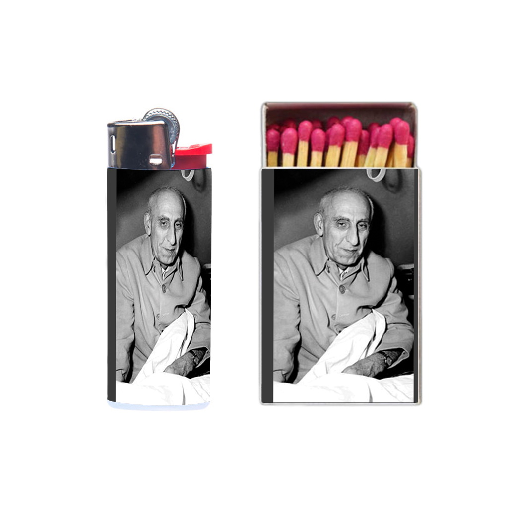 فندک مدل مصدق کد 1107 به همراه کبریت