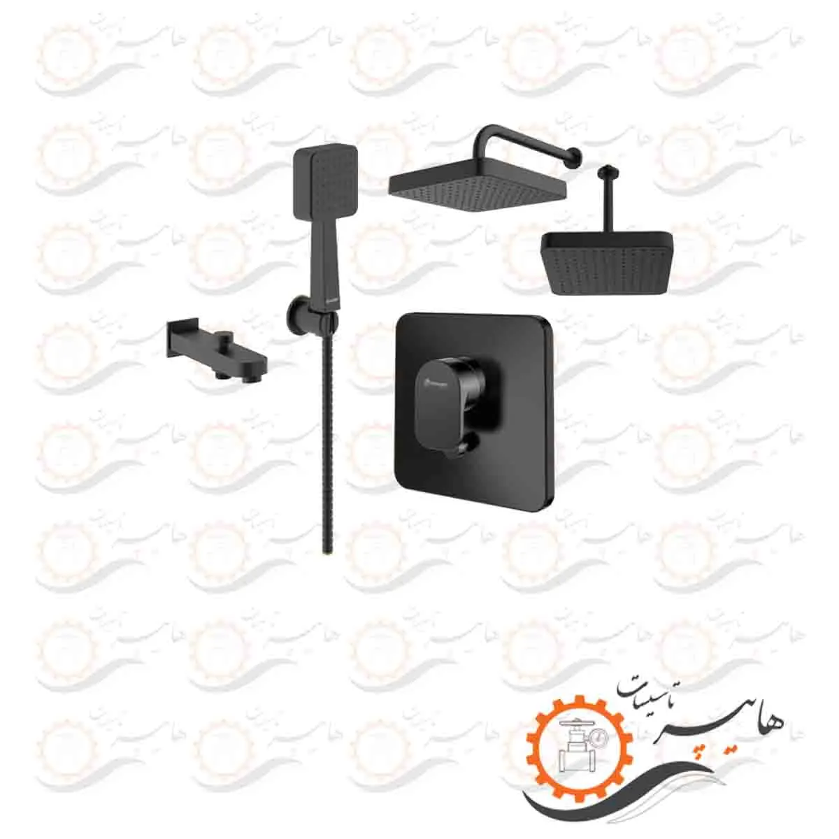 شیر حمام توکار شودر مدل تاین