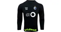 خرید تیشرت استقلال آستین بلند مشکی با اسپانسر و نام دلخواه