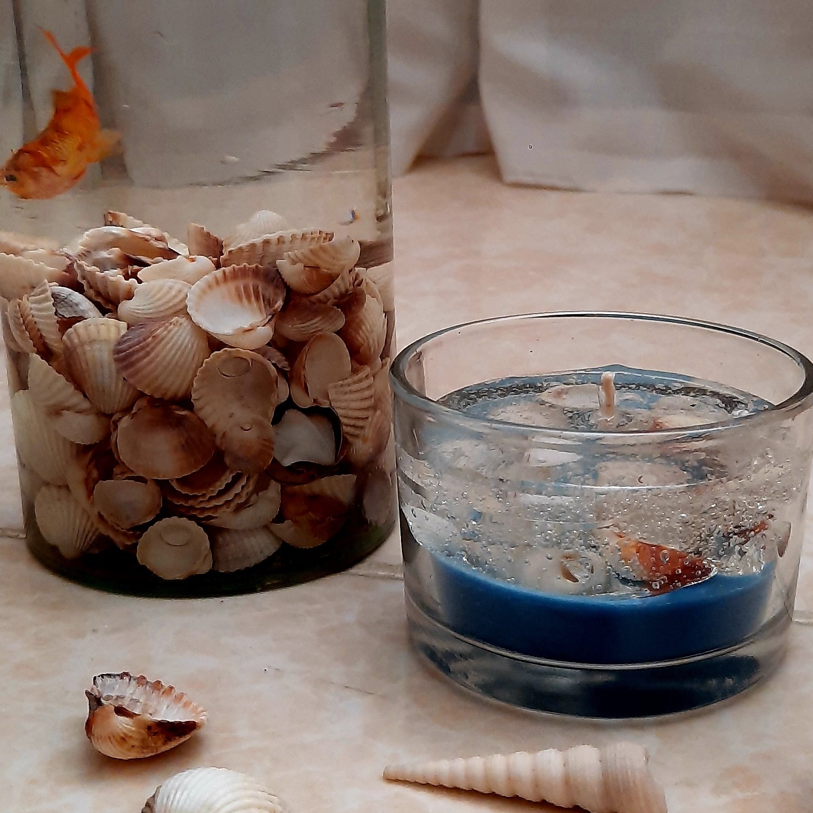 شمع ژله ای آکواریومی یا دریایی