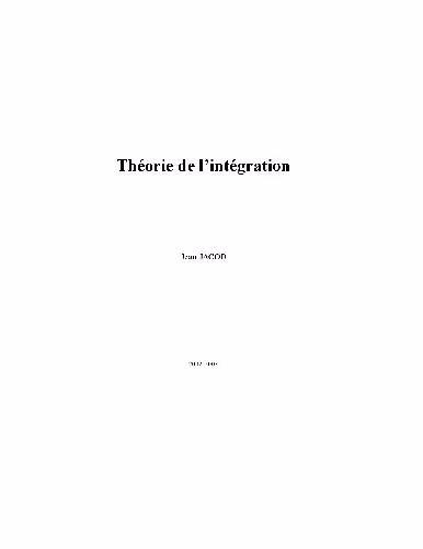 خرید و دانلود نسخه کامل کتاب Theorie de l'integration