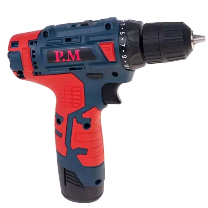 دریل پیچ گوشتی شارژی پی ام شرکت آنکور تک باتری گارانتی دار 