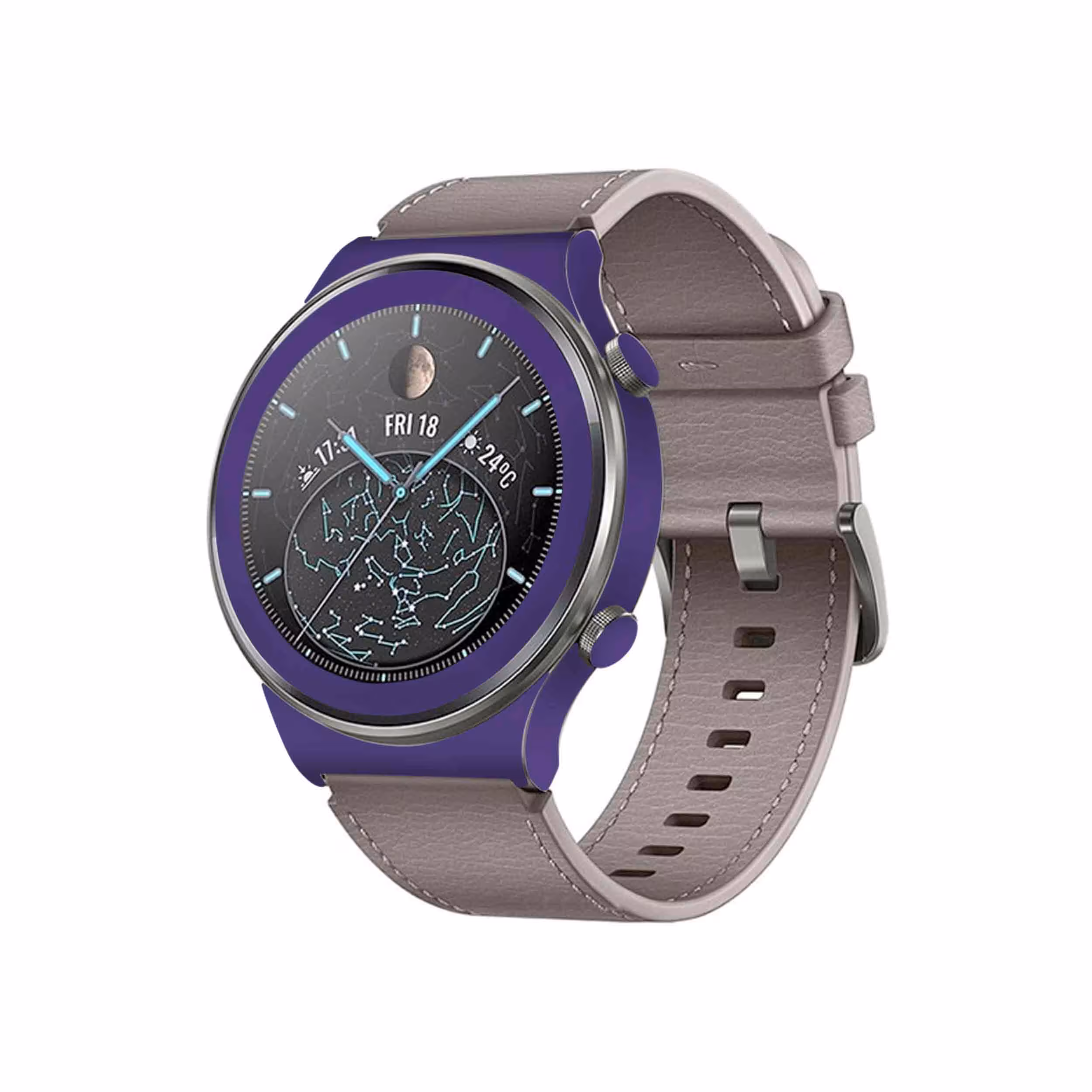 برچسب ماهوت طرح Matte BlueBerry مناسب برای ساعت هوشمند هوآوی Watch GT 2 Pro