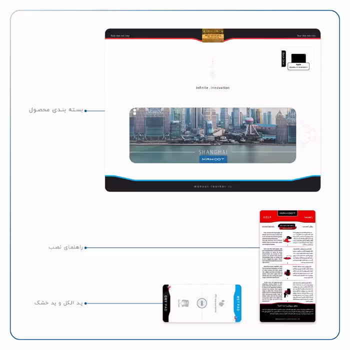 برچسب پوششی ماهوت مدل Shanghai City مناسب برای تبلت اپل iPad Pro 11 2018 A2013