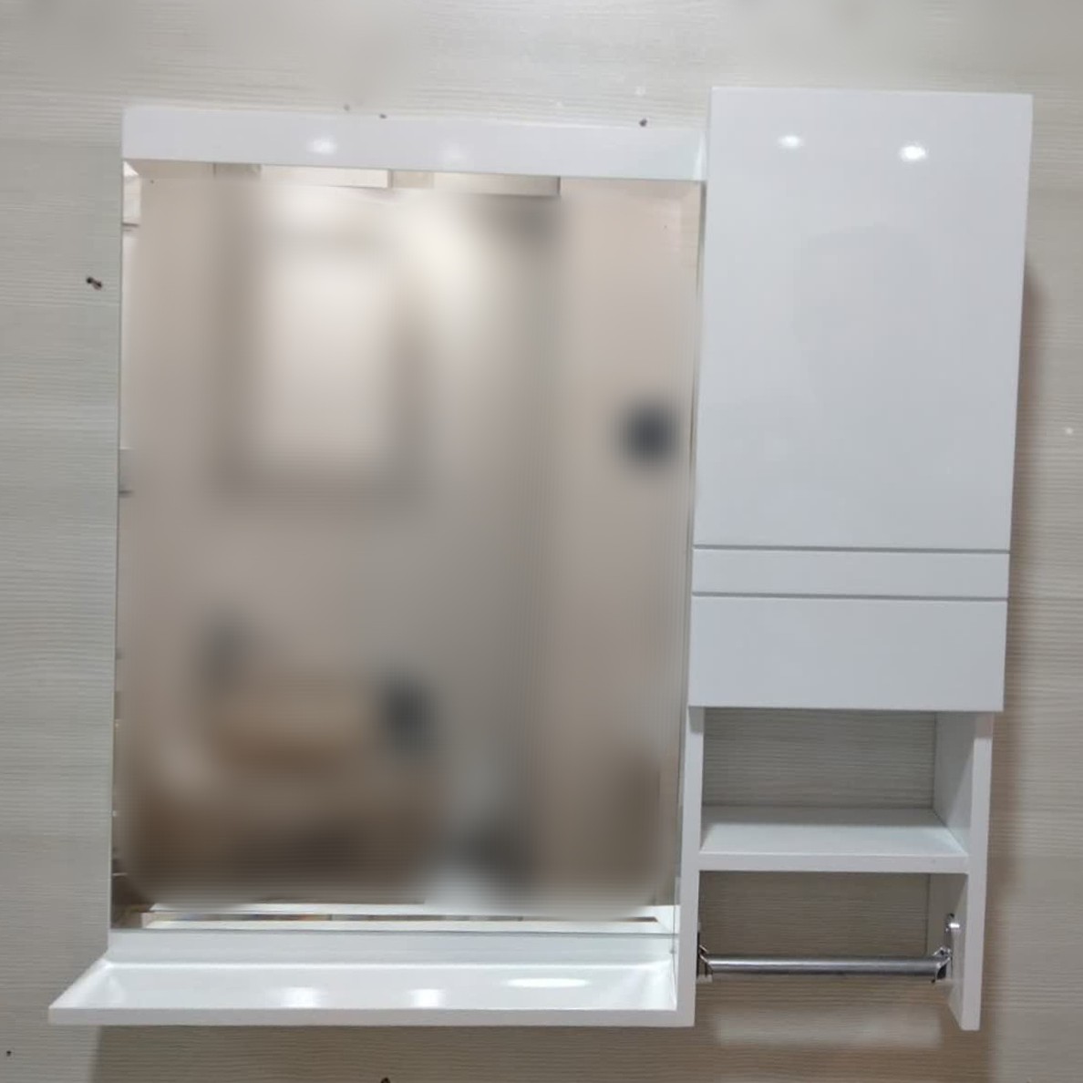 آیینه باکس 60در60 طرح درب دو خط افقی( ارسال با تیپاکس و پس کرایه)