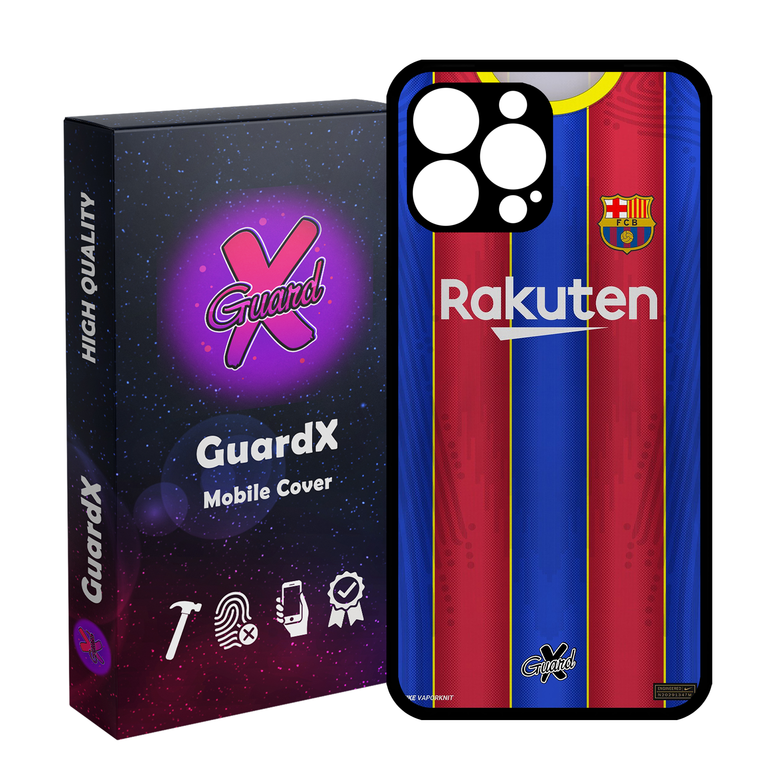 کاور گارد ایکس طرح بارسلونا مدل Glass10228 مناسب برای گوشی موبایل اپل iPhone 13 Pro Max