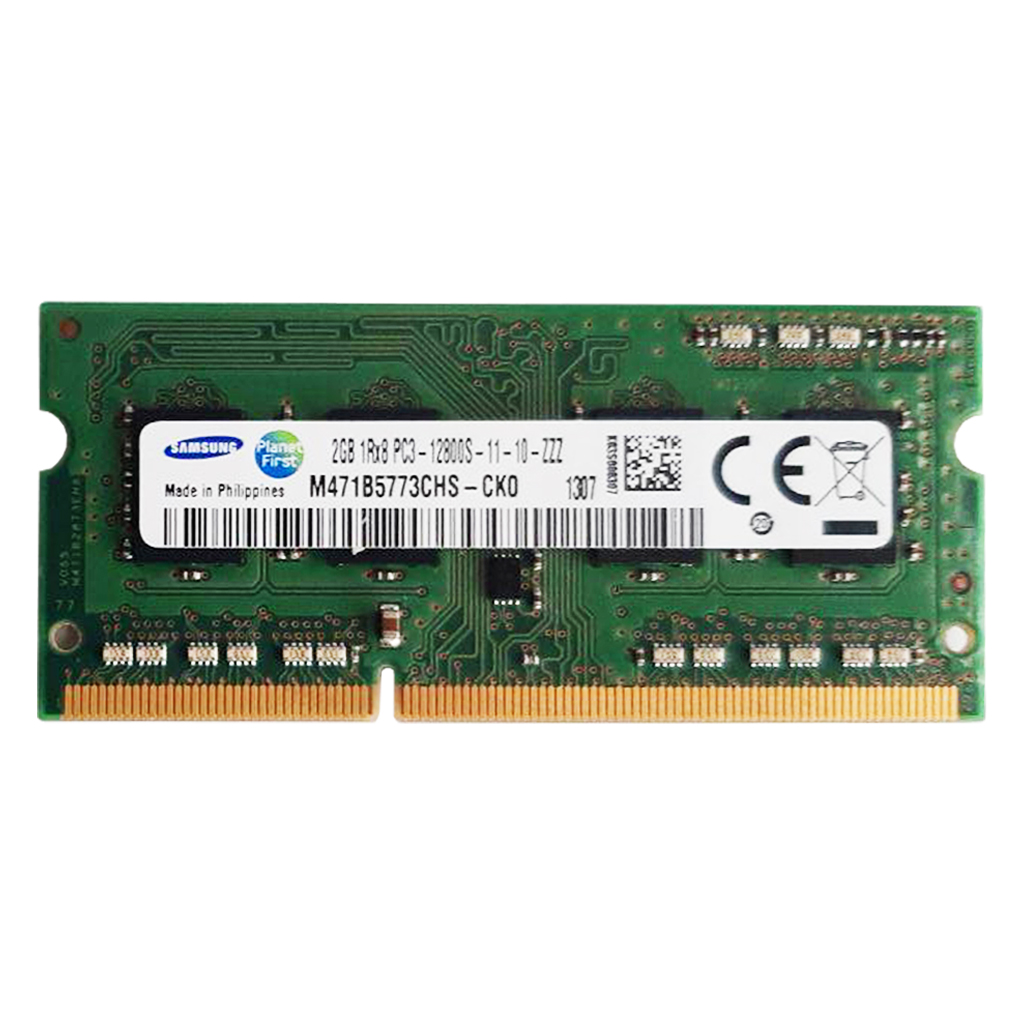  رم لپ‌تاپ DDR3 تک کاناله 1600 مگاهرتز CL11 سامسونگ مدل 1Rx8 ظرفیت 2 گیگابایت